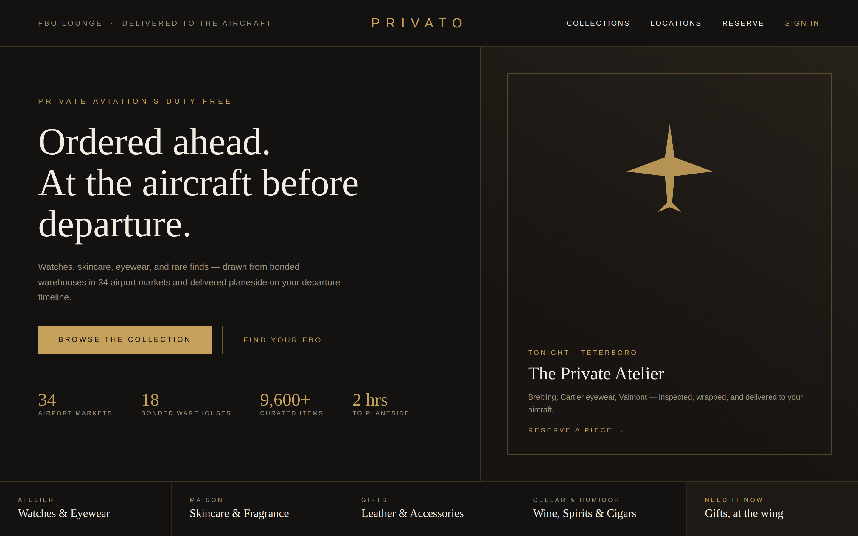 Website concept — homepage